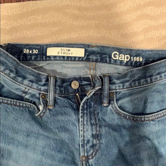 MENS GAP LIGHTWASH JEANS - Slim , 28 x30 - Picture 3 of 3
